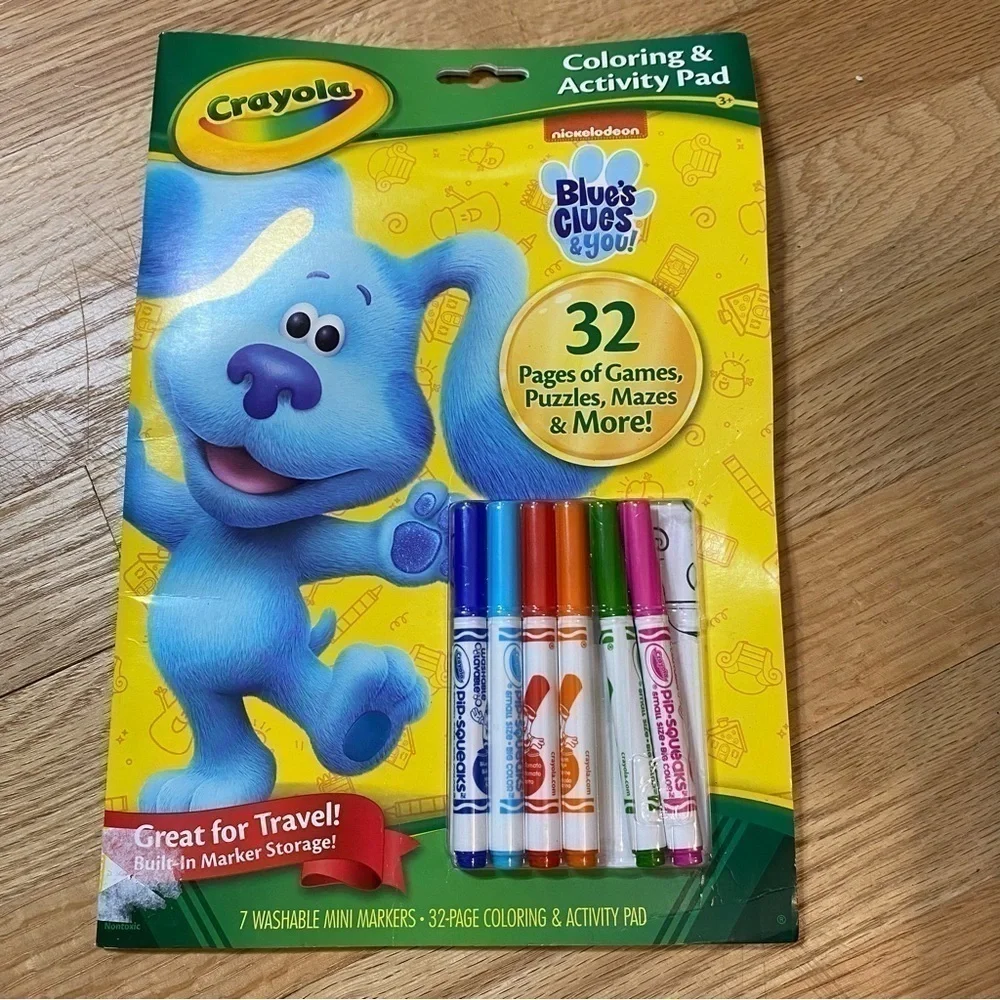 Crayola Blue’s Clues Color & Activity Pad Book NEW Puzzles Mazes Nickelodeon